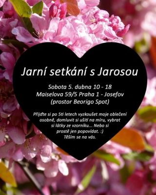 Srdečně zvu na setkání se mnou a s mým oblečením. Už je to 5 let, kdy byla tato možnost, a mně se moc stýská. Osobní...